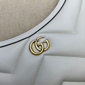 GUCCI MARMONT SMALL SHOULDER BAG 26X17X4CM WHITE Bags