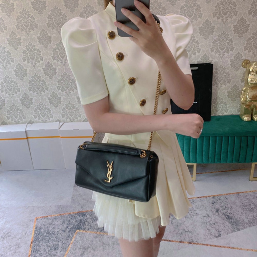 Ysl calypso padded leather shoulder bag 26x14cm Bags