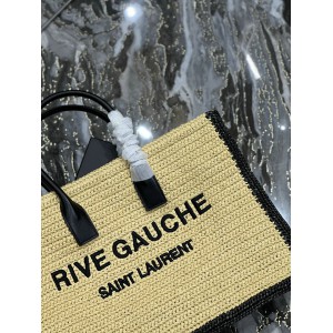 Ysl RIVE GAUCHE large tote bag raffia 48x36x16cm Bags