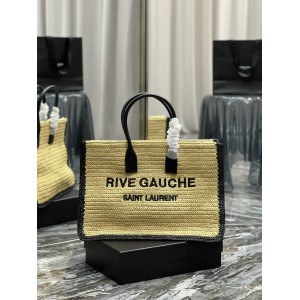 Ysl RIVE GAUCHE large tote bag raffia 48x36x16cm Bags