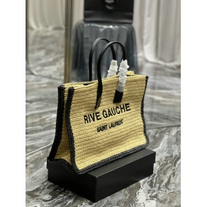 Ysl RIVE GAUCHE large tote bag raffia 48x36x16cm Bags