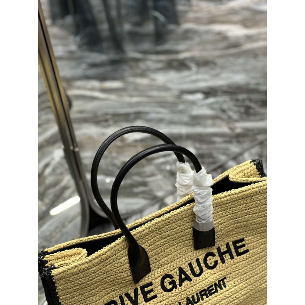 Ysl RIVE GAUCHE large tote bag raffia 48x36x16cm Bags