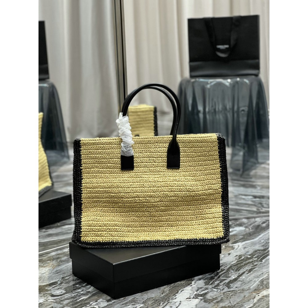 Ysl RIVE GAUCHE large tote bag raffia 48x36x16cm Bags