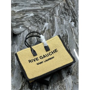 Ysl RIVE GAUCHE large tote bag raffia 48x36x16cm Bags