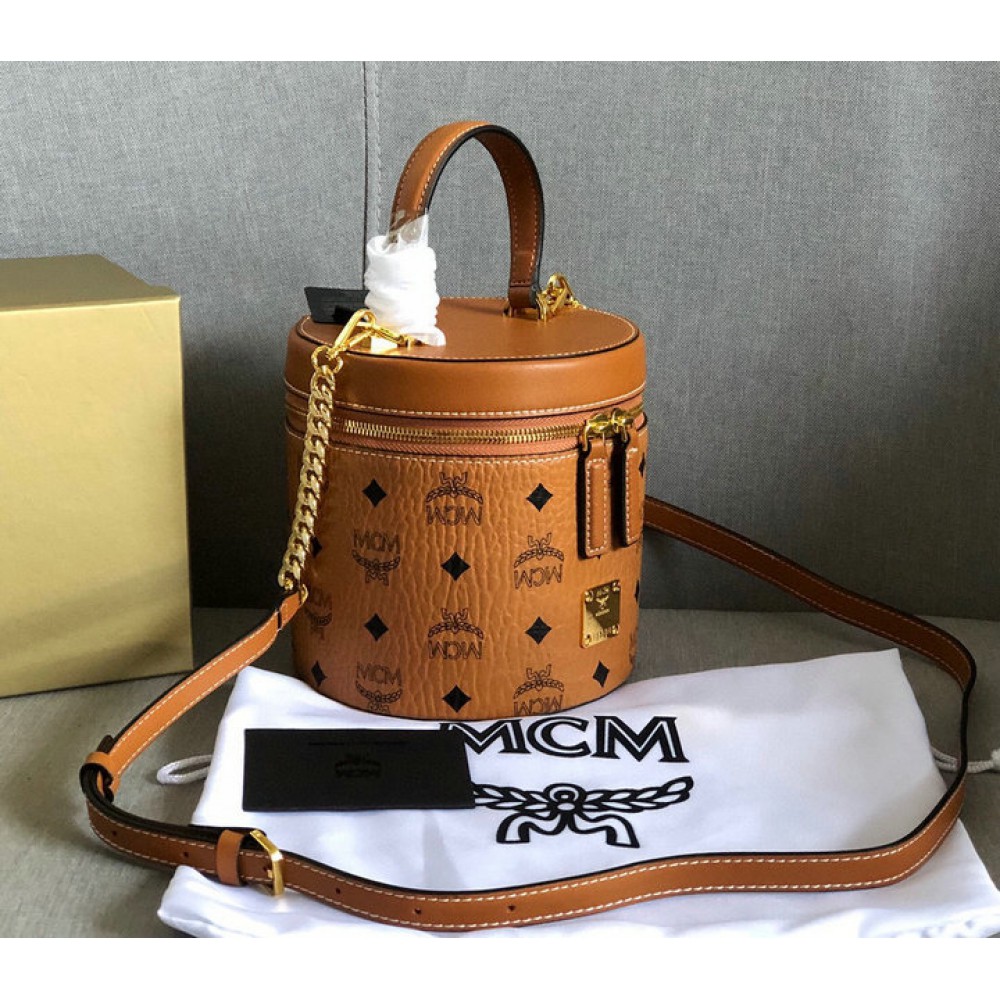 Mcm CYLINDER CROSSBODY IN VISETOS 16x16x14cm Bags