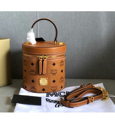 Mcm CYLINDER CROSSBODY IN VISETOS 16x16x14cm