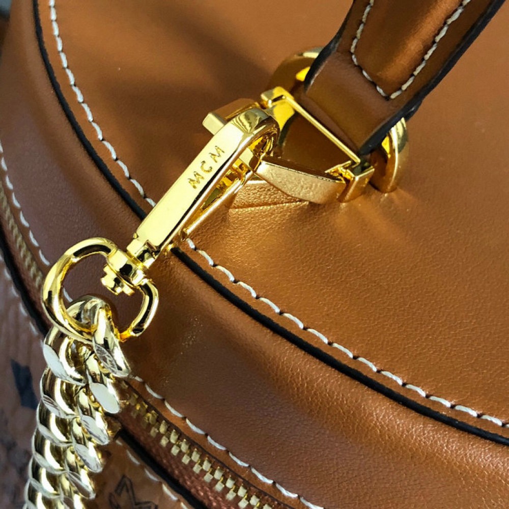 Mcm CYLINDER CROSSBODY IN VISETOS 16x16x14cm Bags