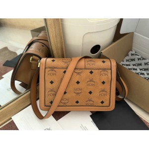 MCM TRACY SHOULDER BAG IN VISETOS 5.5 x 22.0 x 15.5 cm Bags