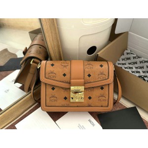 MCM TRACY SHOULDER BAG IN VISETOS 5.5 x 22.0 x 15.5 cm Bags