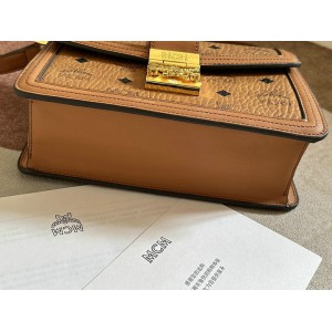 MCM TRACY SHOULDER BAG IN VISETOS 5.5 x 22.0 x 15.5 cm Bags