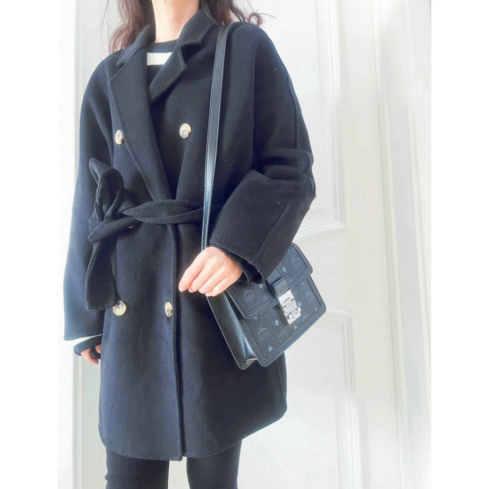 MCM TRACY SHOULDER BAG IN VISETOS 5.5 x 22.0 x 15.5 cm NOIR Bags