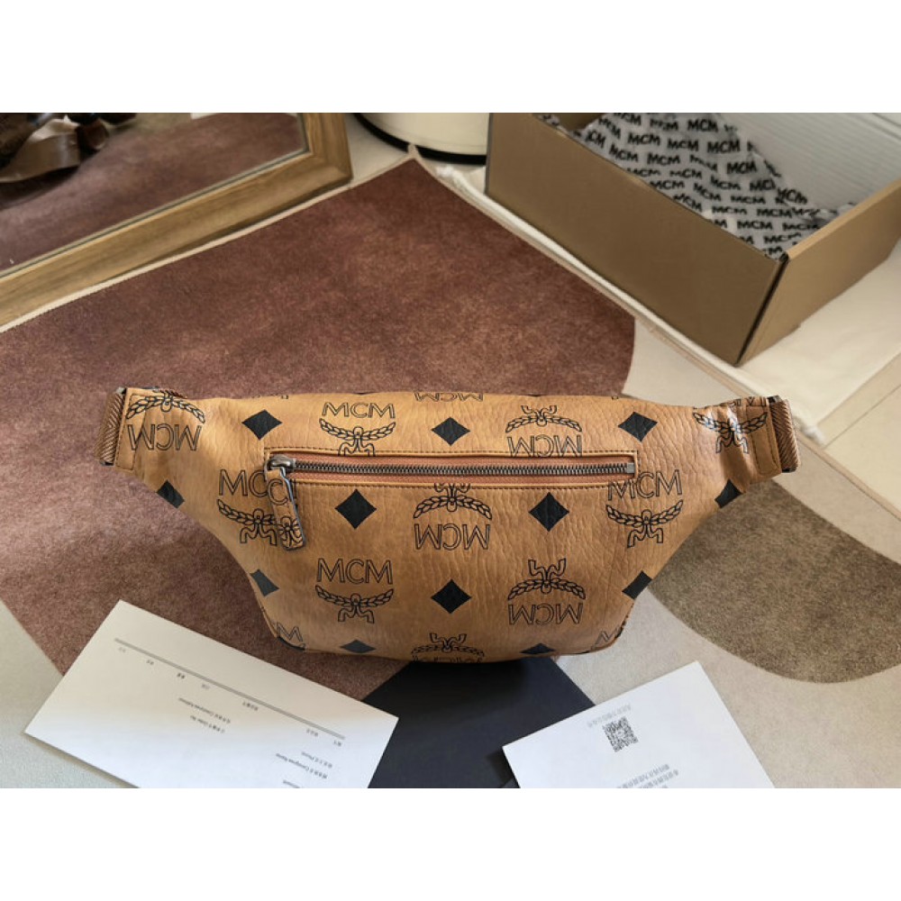 Mcm FURSTEN BELT BAG IN VISETOS 11.5 x 42.5 x 22.0 cm Bags