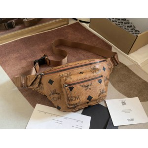 Mcm FURSTEN BELT BAG IN VISETOS 11.5 x 42.5 x 22.0 cm Bags