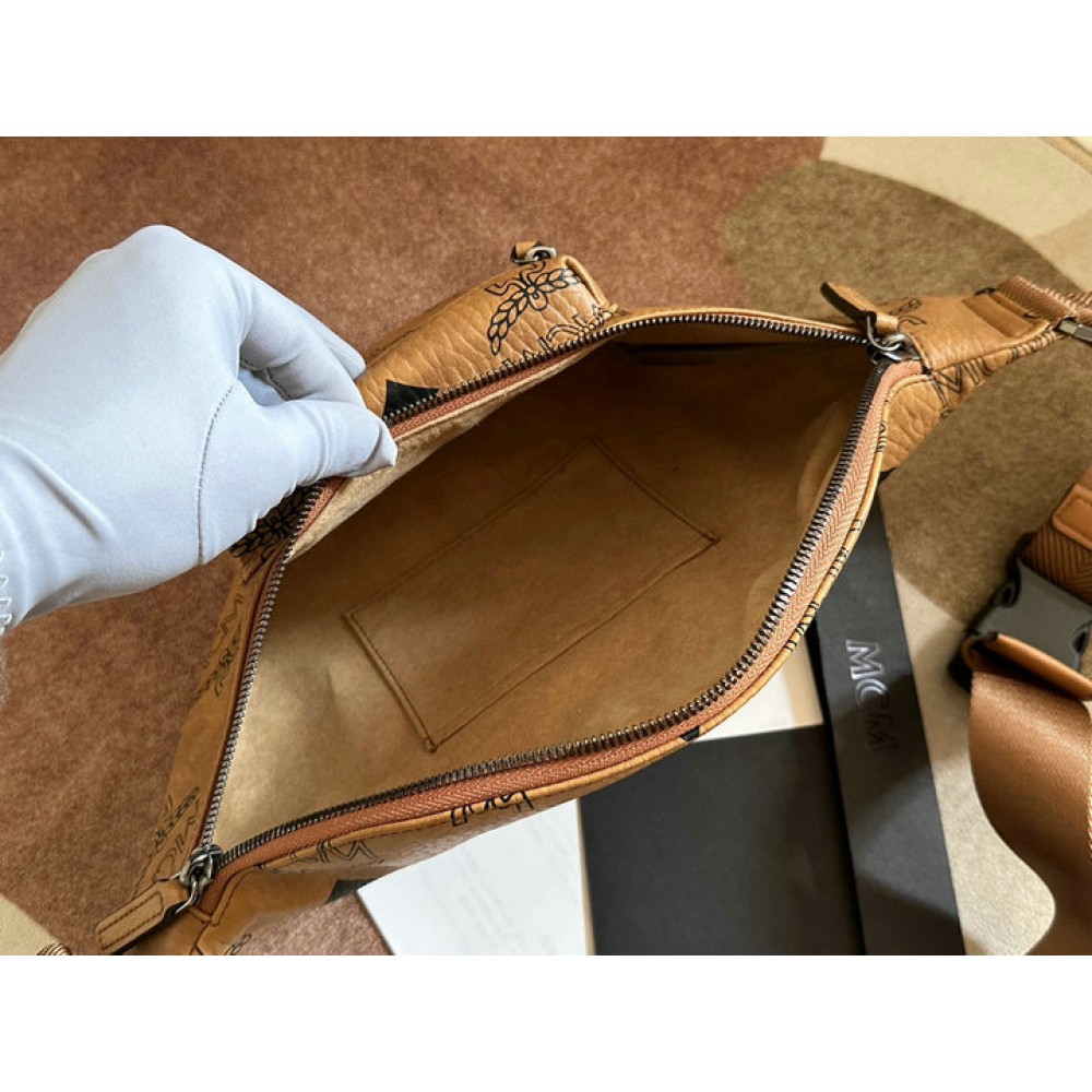 Mcm FURSTEN BELT BAG IN VISETOS 11.5 x 42.5 x 22.0 cm Bags