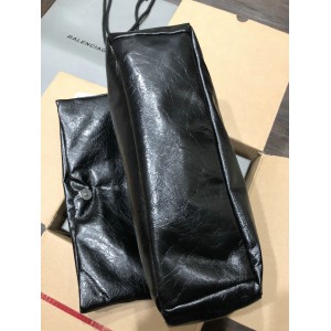 Balenciaga WOMEN'S MONACO MEDIUM CHAIN BAG IN BLACK silver Bags