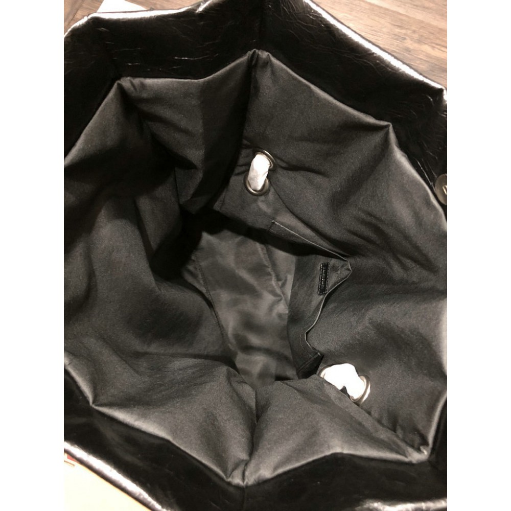 Balenciaga WOMEN'S MONACO MEDIUM CHAIN BAG IN BLACK silver Bags