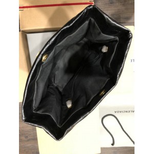 Balenciaga WOMEN'S MONACO MEDIUM CHAIN BAG IN BLACK gold Bags