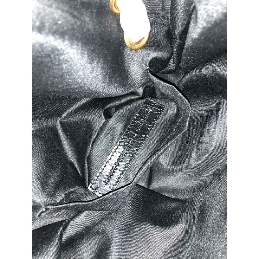 Balenciaga WOMEN'S MONACO MEDIUM CHAIN BAG IN BLACK gold Bags