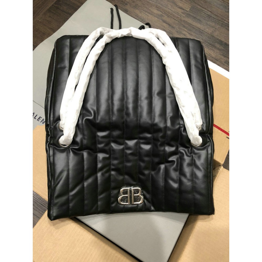 Balenciaga MONACO MEDIUM CHAIN BAG QUILTED IN black 32.5x22x9.9cm Bags