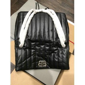 Balenciaga MONACO MEDIUM CHAIN BAG QUILTED IN black 32.5x22x9.9cm Bags