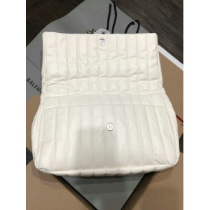 Balenciaga MONACO MEDIUM CHAIN BAG QUILTED IN OFF WHITE 32.5x22x9.9cm Bags