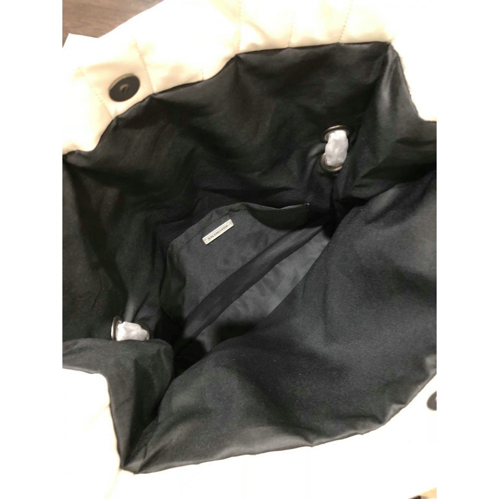 Balenciaga MONACO MEDIUM CHAIN BAG QUILTED IN OFF WHITE 32.5x22x9.9cm Bags