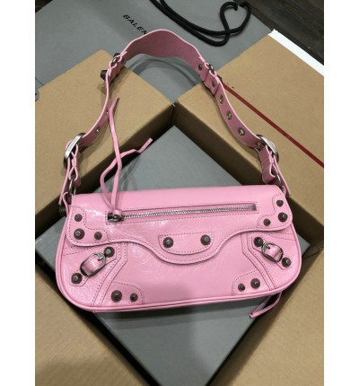 Balenciaga LE CAGOLE SMALL SLING BAG IN pink 30x 14 x 4.5cm