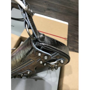 Balenciaga LE CAGOLE SMALL SLING BAG IN METALLIZED IN SILVER 30x 14 x 4.5cm Bags