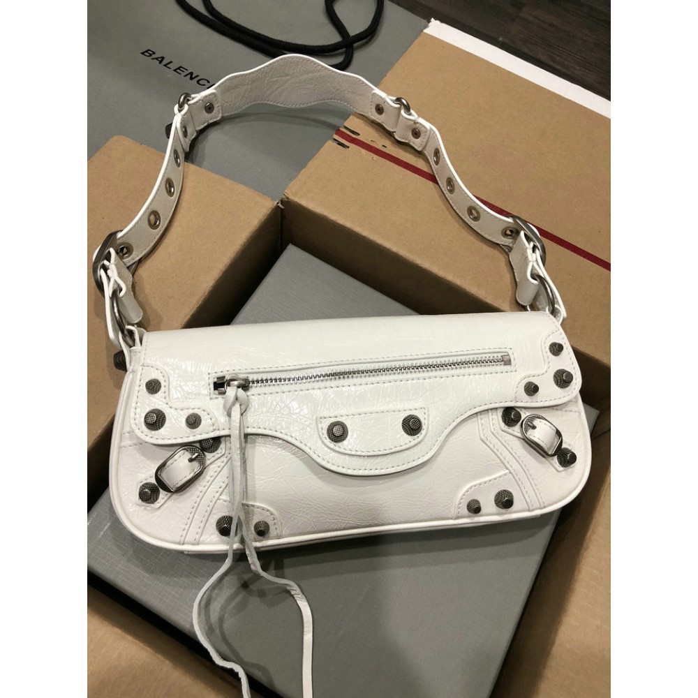 Balenciaga LE CAGOLE SMALL SLING BAG IN white 30x 14 x 4.5cm Bags