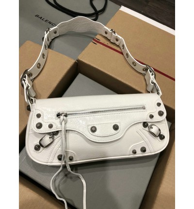 Balenciaga LE CAGOLE SMALL SLING BAG IN white 30x 14 x 4.5cm