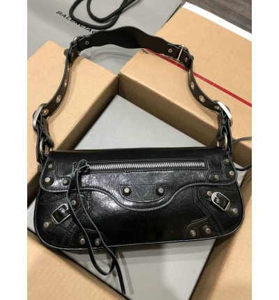 Balenciaga LE CAGOLE SMALL SLING BAG IN BLACK 30x 14 x 4.5cm