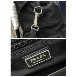 Prada Re-Nylon and leather backpack 38x42x18cm Bags