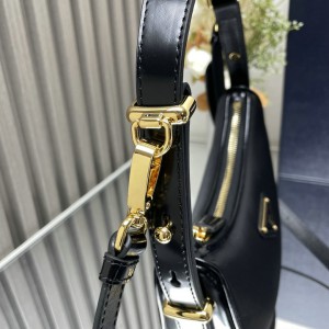 Prada Arqué Re-Nylon and brushed leather shoulder bag Bags