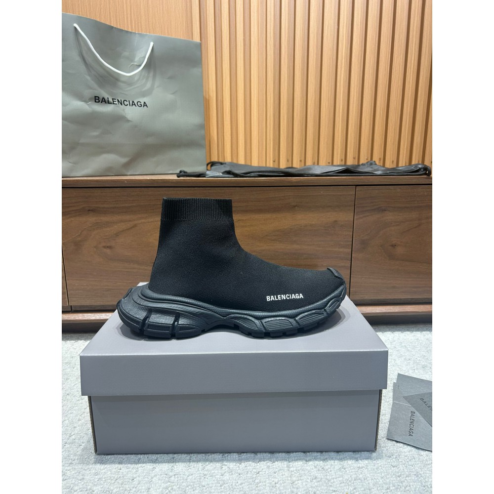 Balenciaga 3XL socks sneakers 36-42 total black Shoes