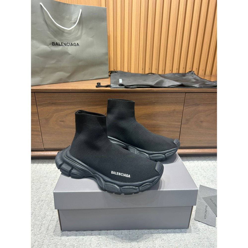 Balenciaga 3XL socks sneakers 36-42 total black Shoes