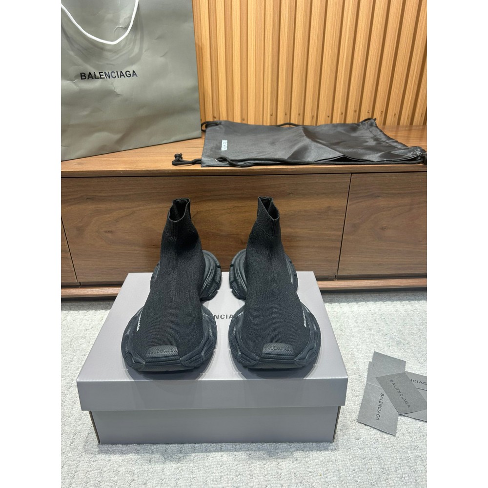 Balenciaga 3XL socks sneakers 36-42 total black Shoes