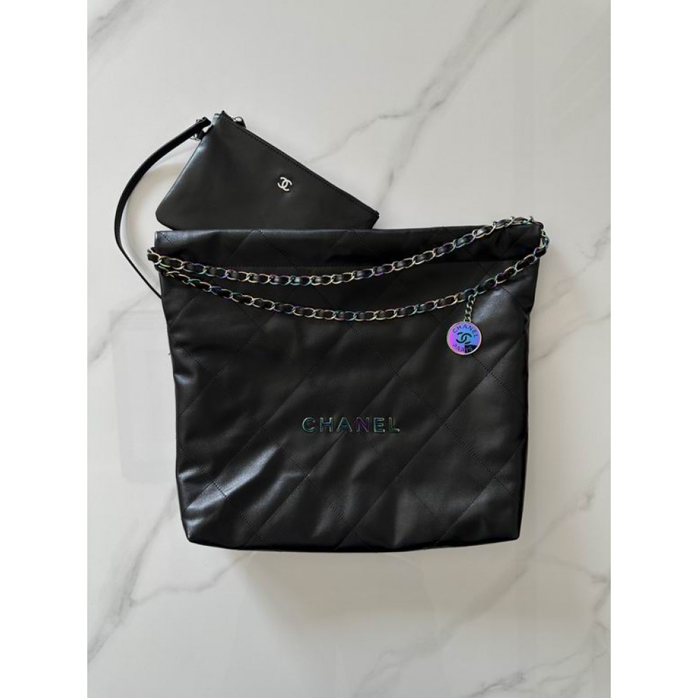Chanel22 39x42x8cm total black Bags