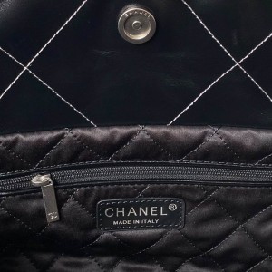 Chanel22 35x37x7cm silver black Bags