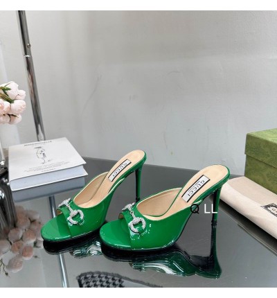Gucci high heel 9.5cm 36-42 green glossy