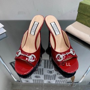 Gucci high heel 9.5cm 36-42 red glossy Shoes
