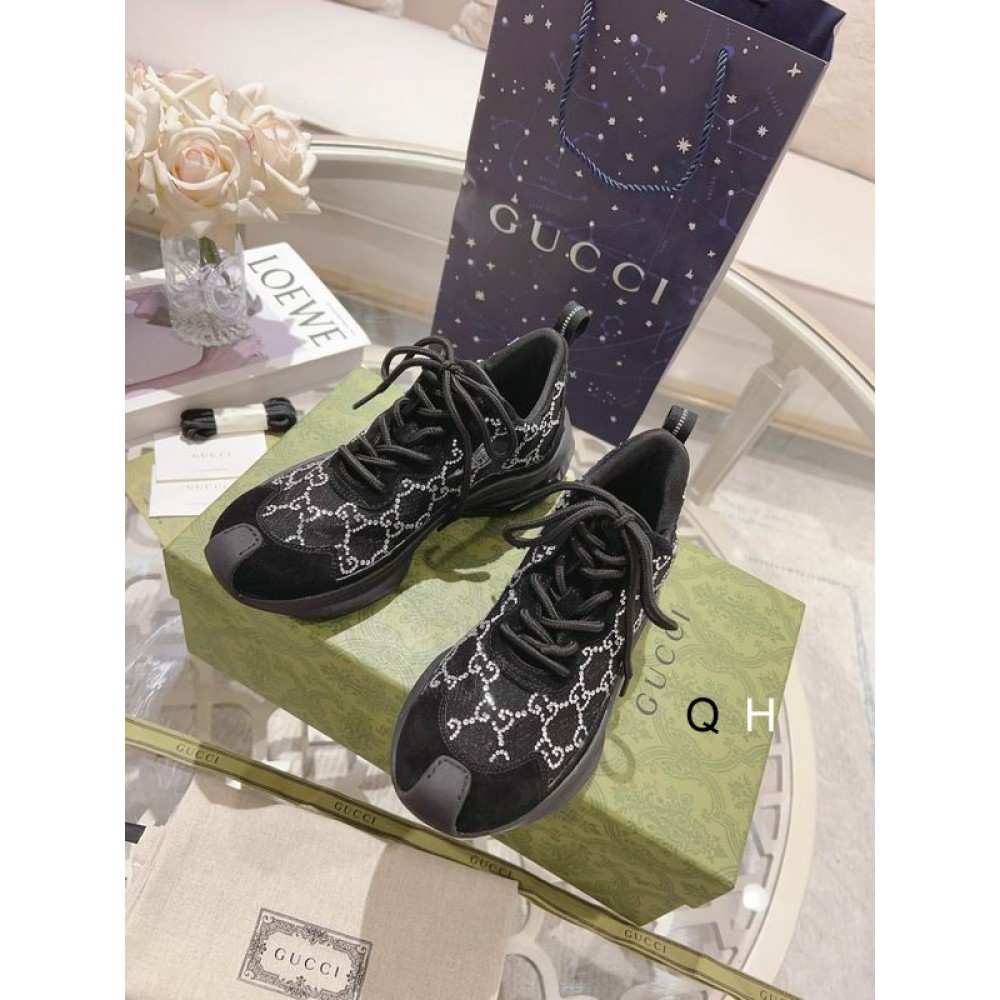 Gucci women sneakers 36-42 black Shoes