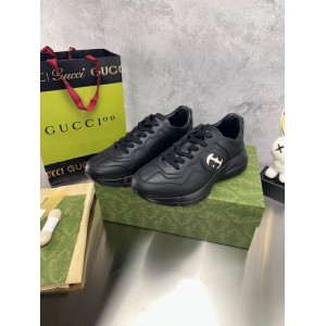 Gucci leather sneakers 36-46 black Shoes