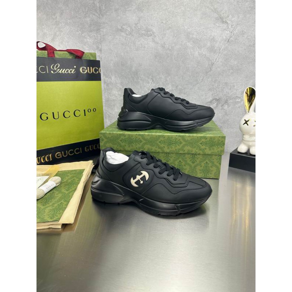 Gucci leather sneakers 36-46 black Shoes