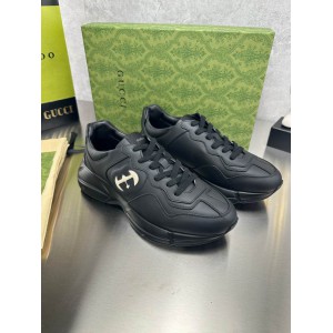 Gucci leather sneakers 36-46 black Shoes