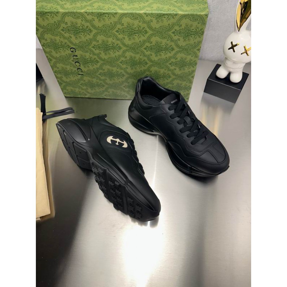 Gucci leather sneakers 36-46 black Shoes