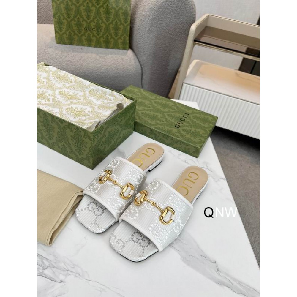 Gucci slides horsebit 36-42 white Shoes