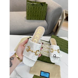 Gucci slides horsebit 36-42 white Shoes