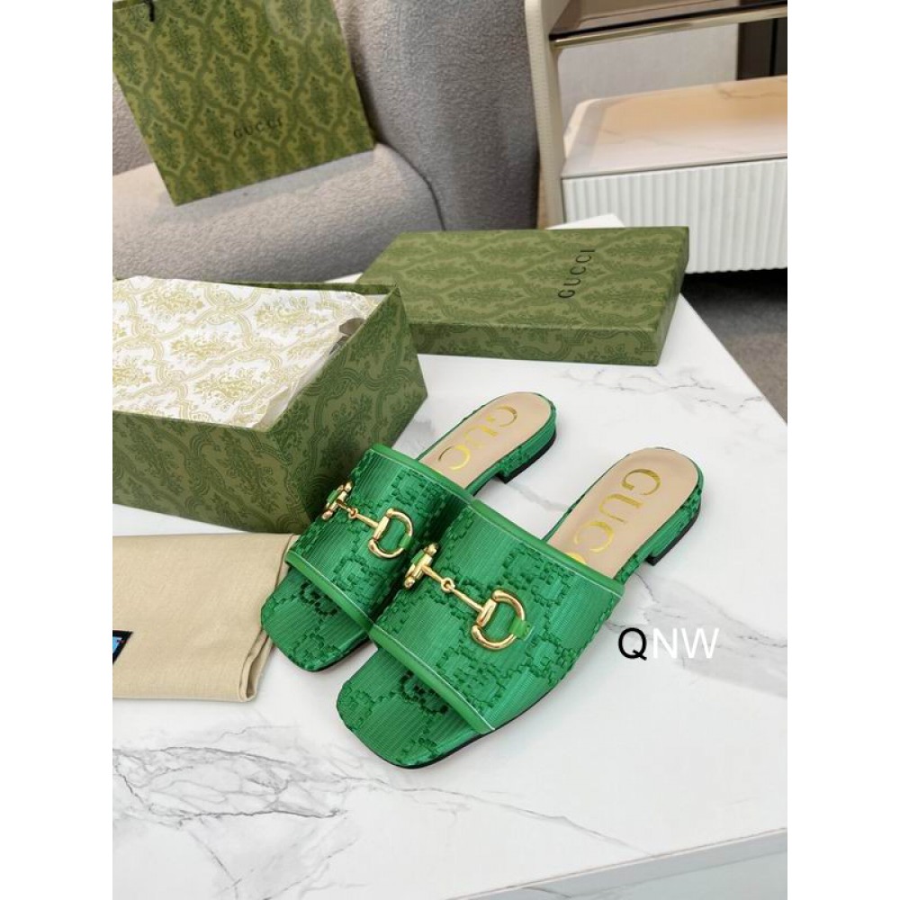 Gucci slides horsebit 36-42 green Shoes