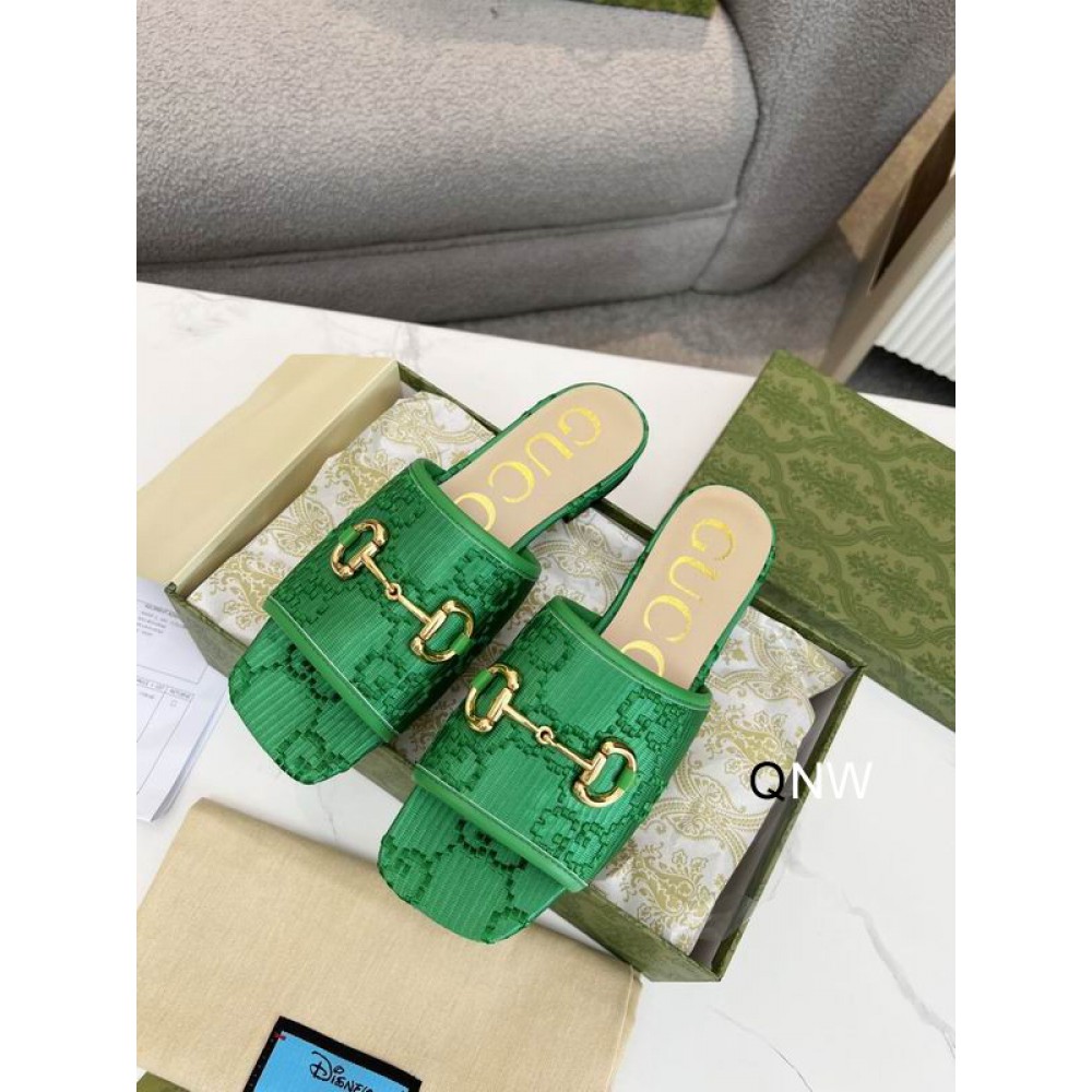 Gucci slides horsebit 36-42 green Shoes