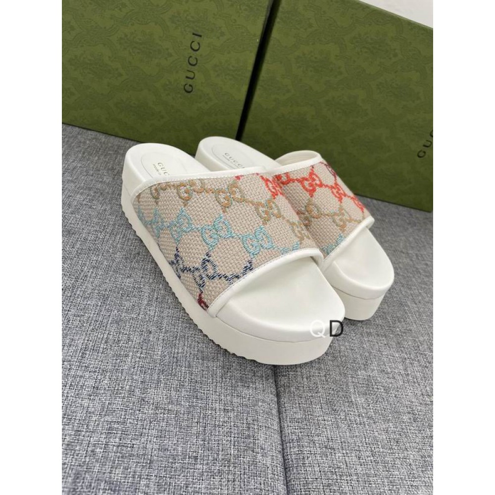 Gucci GG canvas platform slides 36-44 Shoes